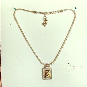 Brighton Silver Necklace with 2 tone accent